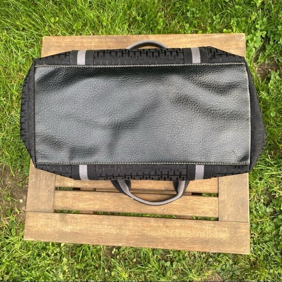 Tommy Hilfiger Black Nylon Signature  Satchel - Picture 10 of 13